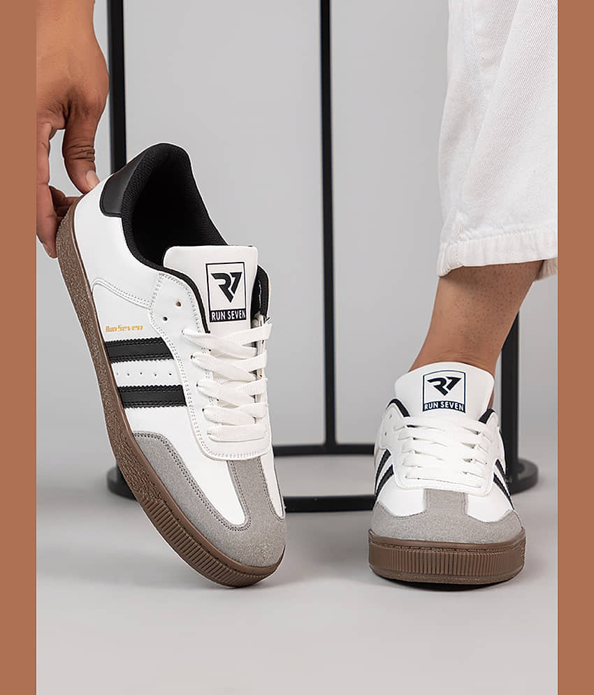 RUN SEVEN ( by GO21 ) Comfort|Summer|Trendy|Outdoor White Men's Sneakers - Casual Shoes | Buy online on ZillyBuy