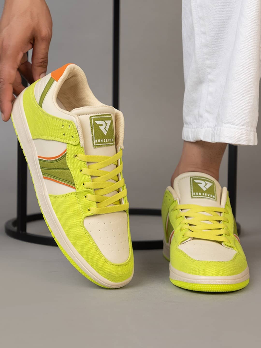 RUN SEVEN ( by GO21 ) Comfort|Summer|Trendy|Outdoor Green Men's Sneakers - Casual Shoes | Buy online on ZillyBuy
