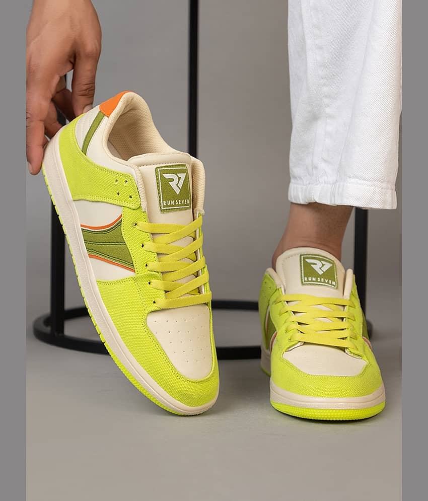 RUN SEVEN ( by GO21 ) Comfort|Summer|Trendy|Outdoor Green Men's Sneakers - Casual Shoes | Buy online on ZillyBuy