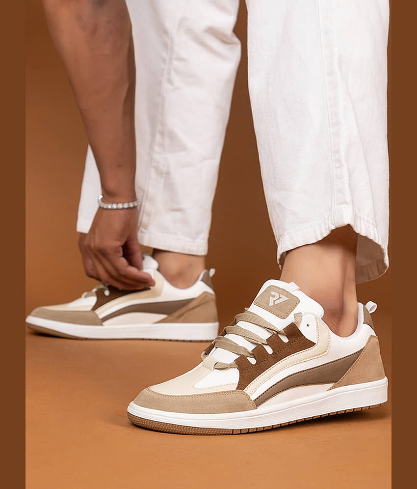 RUN SEVEN by GO21 Summer Trendy Stylish Training Cream Men's