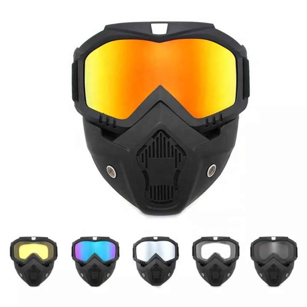 Radhe Creation UV Protected Multicolour Riding Goggles ( Pack of 1 ) Radhe Creation UV Protected Multicolour Riding Goggles ( Pack of 1 )