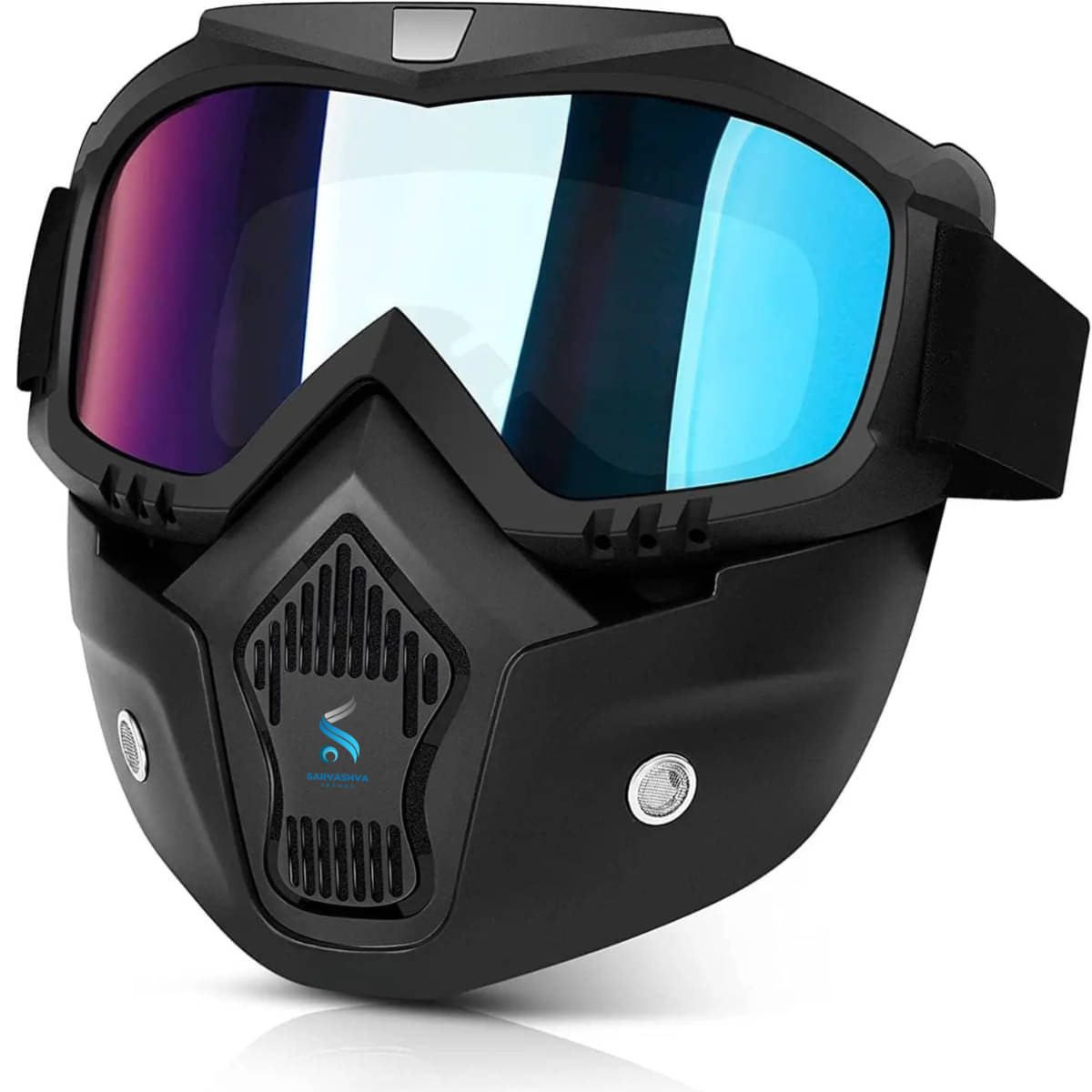 SARVASHVA TRENDS Anti-Fogg Multicolour Riding Goggles ( Pack of 1 ) SARVASHVA TRENDS Anti-Fogg Multicolour Riding Goggles ( Pack of 1 )