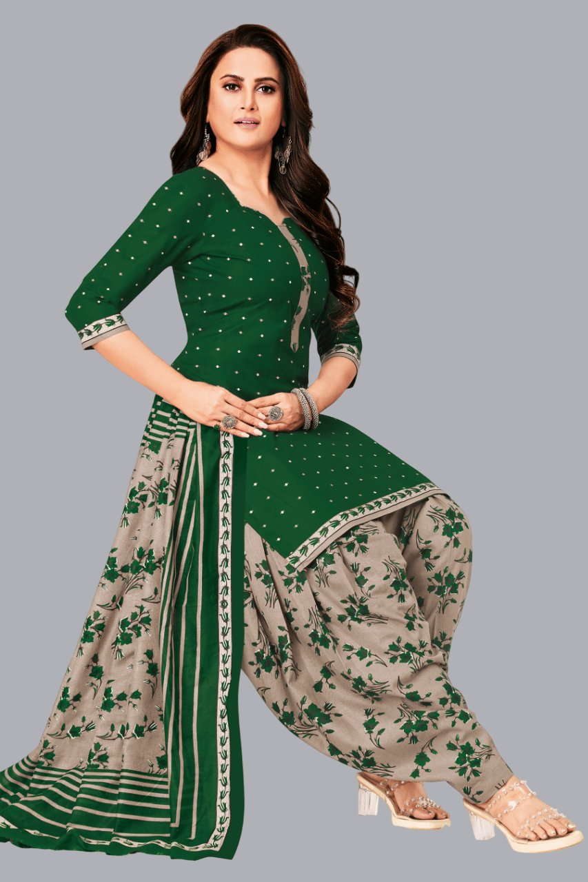 SIMMU Women Cotton Printed Straight Kurti With Patiala Salwar ( Green ) SIMMU Women Cotton Printed Straight Kurti With Patiala Salwar ( Green )