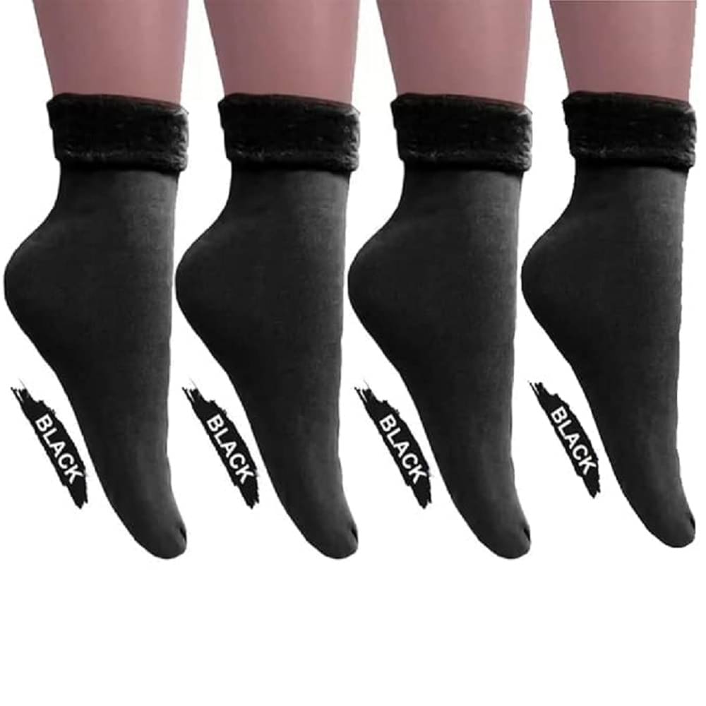 SONME ENTERPRISES Pack of 4 Women's Woollen Breathable ( Black ) SONME ENTERPRISES Pack of 4 Women's Woollen Breathable ( Black )