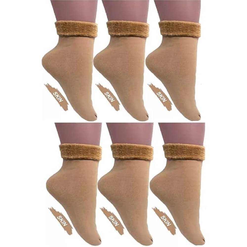 SONME ENTERPRISES Pack of 6 Women's Woollen Breathable ( Beige )     			SONME ENTERPRISES Pack of 6 Women's Woollen Breathable ( Beige )
