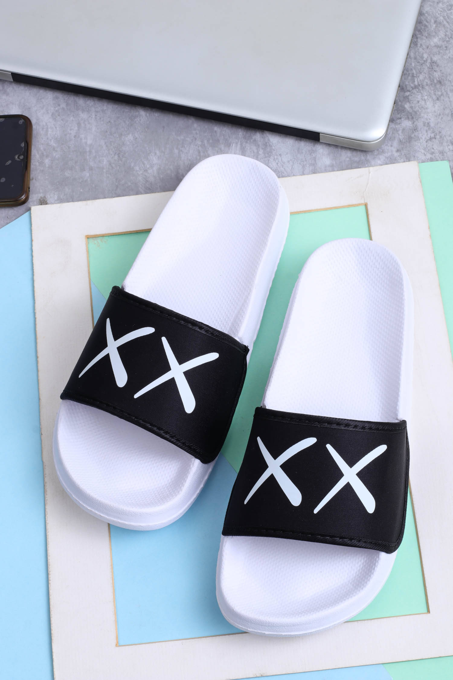     			Stunt Black Men's Slide Flip Flop