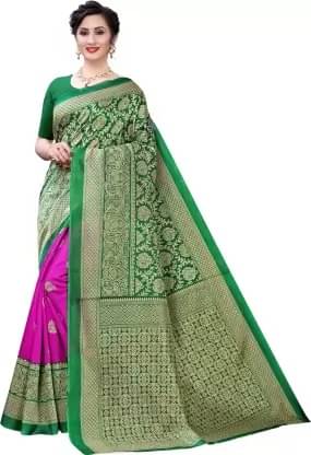     			Suali Cotton Silk Woven Saree With Unstitched Blouse Piece ( Pink )
