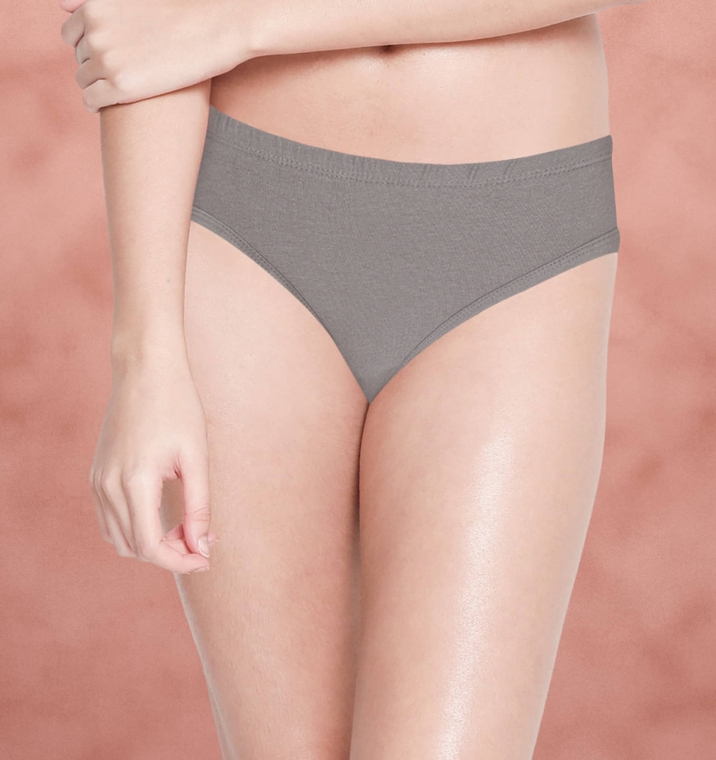     			Susie Pack of 1 Cotton Bikini For Women ( Dark Grey )