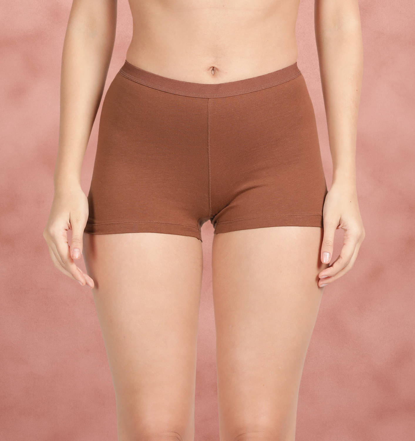     			Susie Pack of 1 Cotton Boy Shorts For Women ( Brown )
