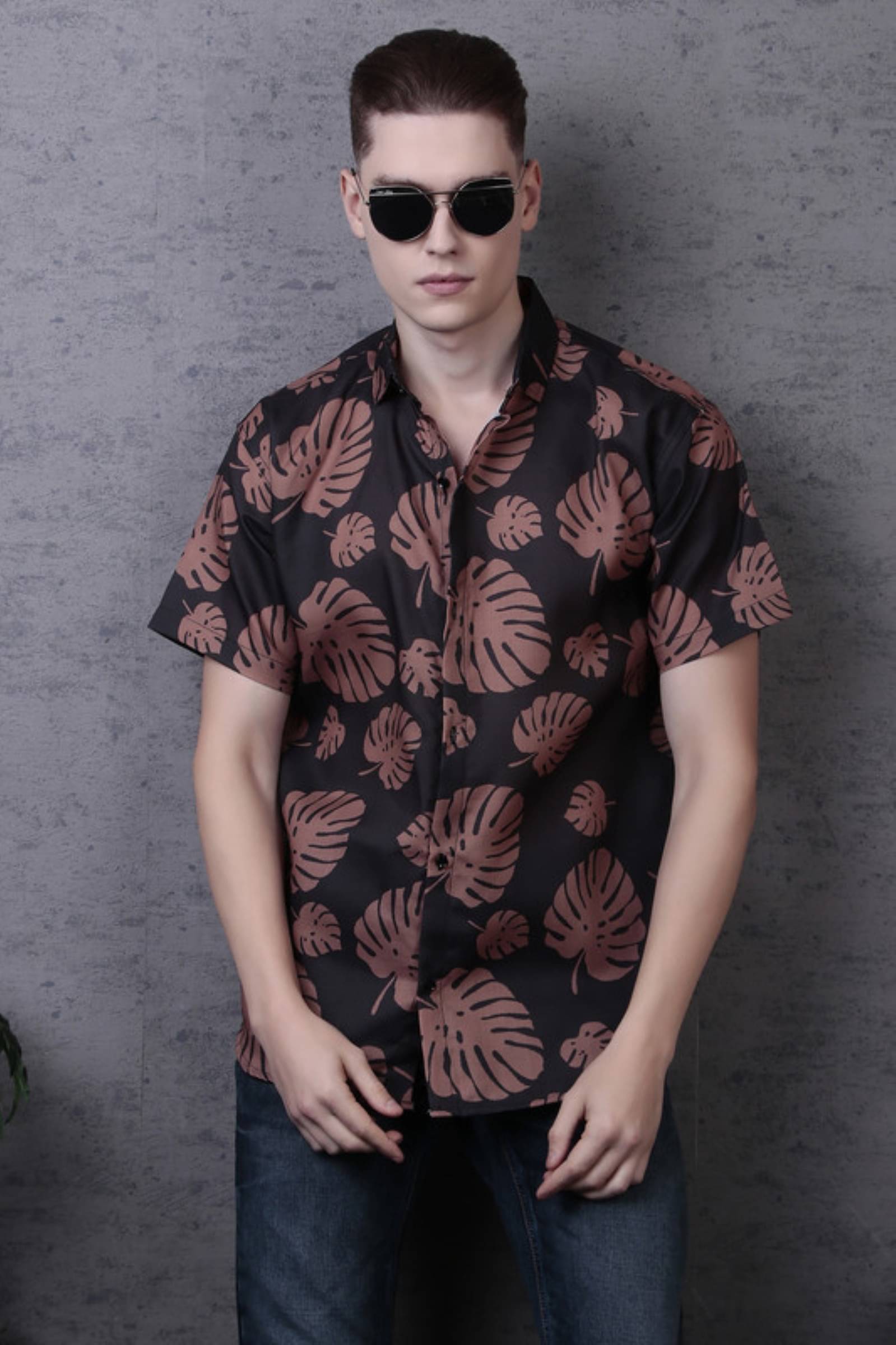 Tater Garments Polyester Regular Fit Printed Half Sleeves Men's Casual Shirt - Black ( Pack of 1 ) Tater Garments Polyester Regular Fit Printed Half Sleeves Men's Casual Shirt - Black ( Pack of 1 )