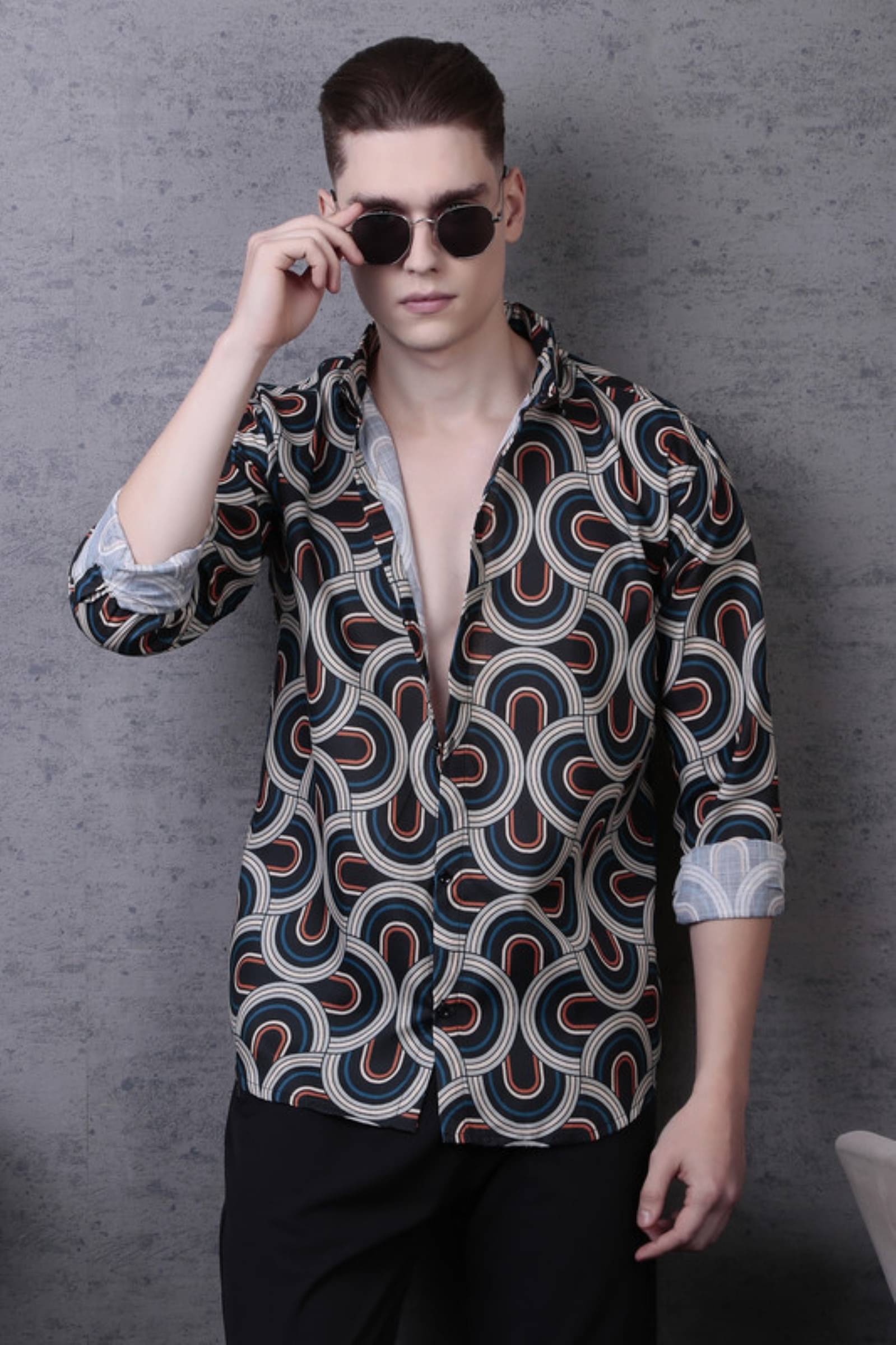 Tater Garments Polyester Regular Fit Printed Full Sleeves Men's Casual Shirt - Multicolor ( Pack of 1 ) Tater Garments Polyester Regular Fit Printed Full Sleeves Men's Casual Shirt - Multicolor ( Pack of 1 )