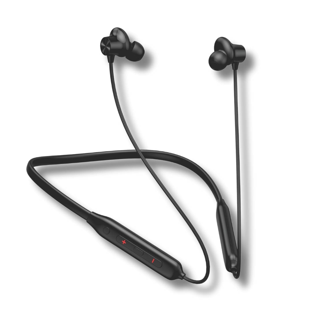     			TecSox Zapp200 Bluetooth Neckband | 30H Playtime | Deep Bass | Black