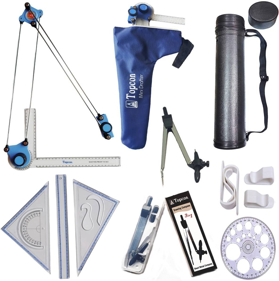 Topcon Art No - 2002 Drafting Compass Set (Number of 7) Topcon Art No - 2002 Drafting Compass Set (Number of 7)