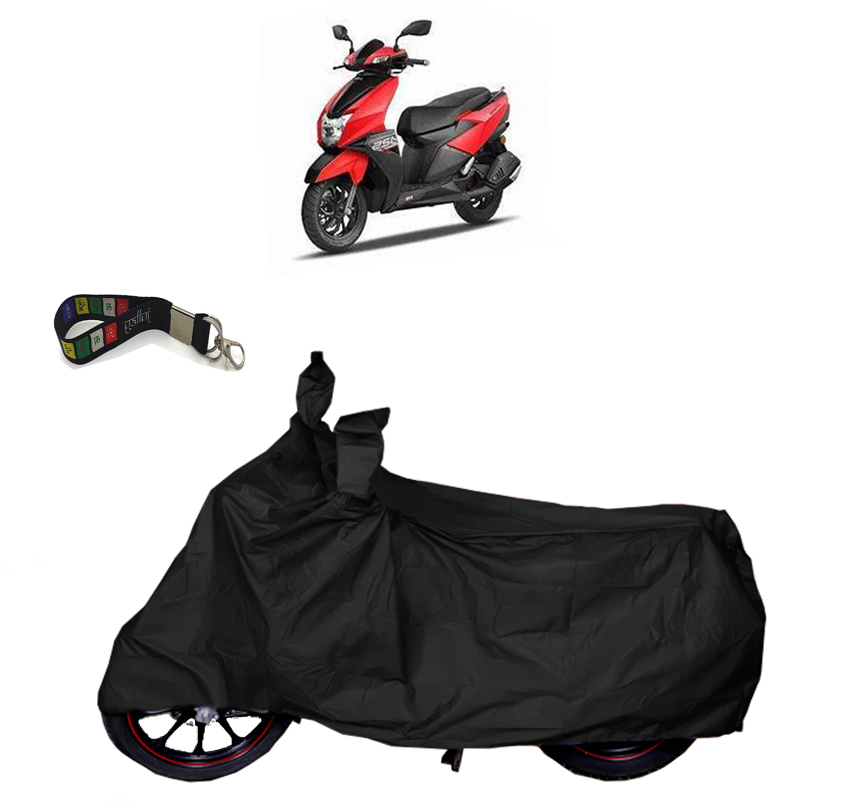     			UKIGAL Bike Body Cover for TVS ( Pack of 1 ) , Black