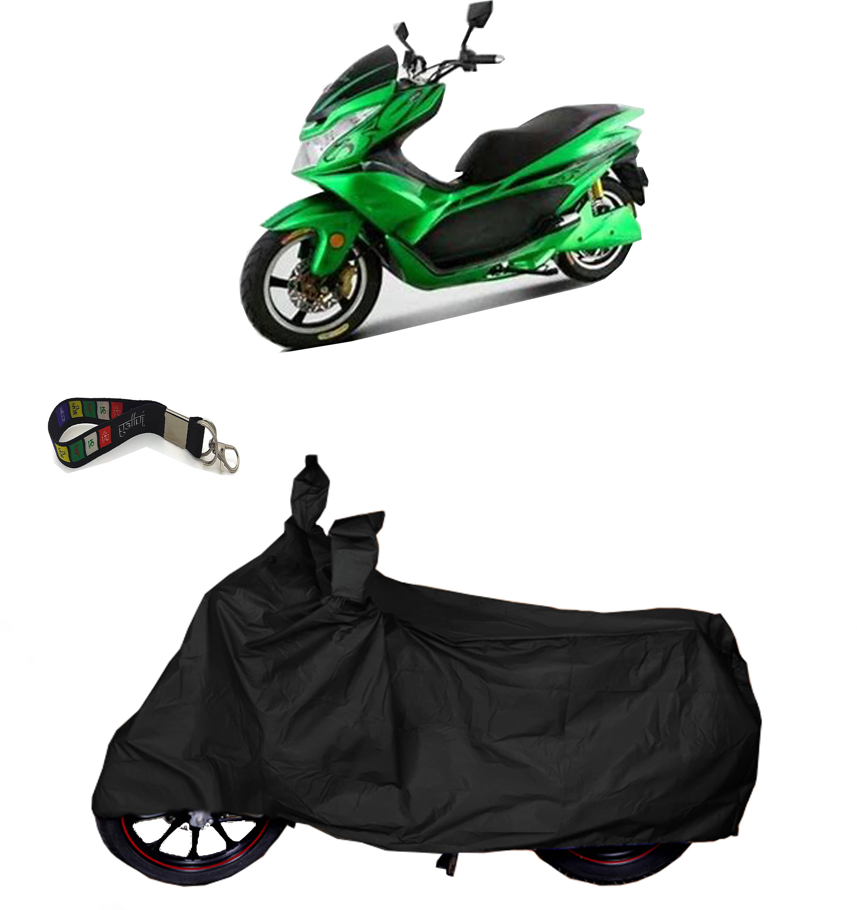     			UKIGAL Bike Body Cover for Okinawa ( Pack of 1 ) , Black