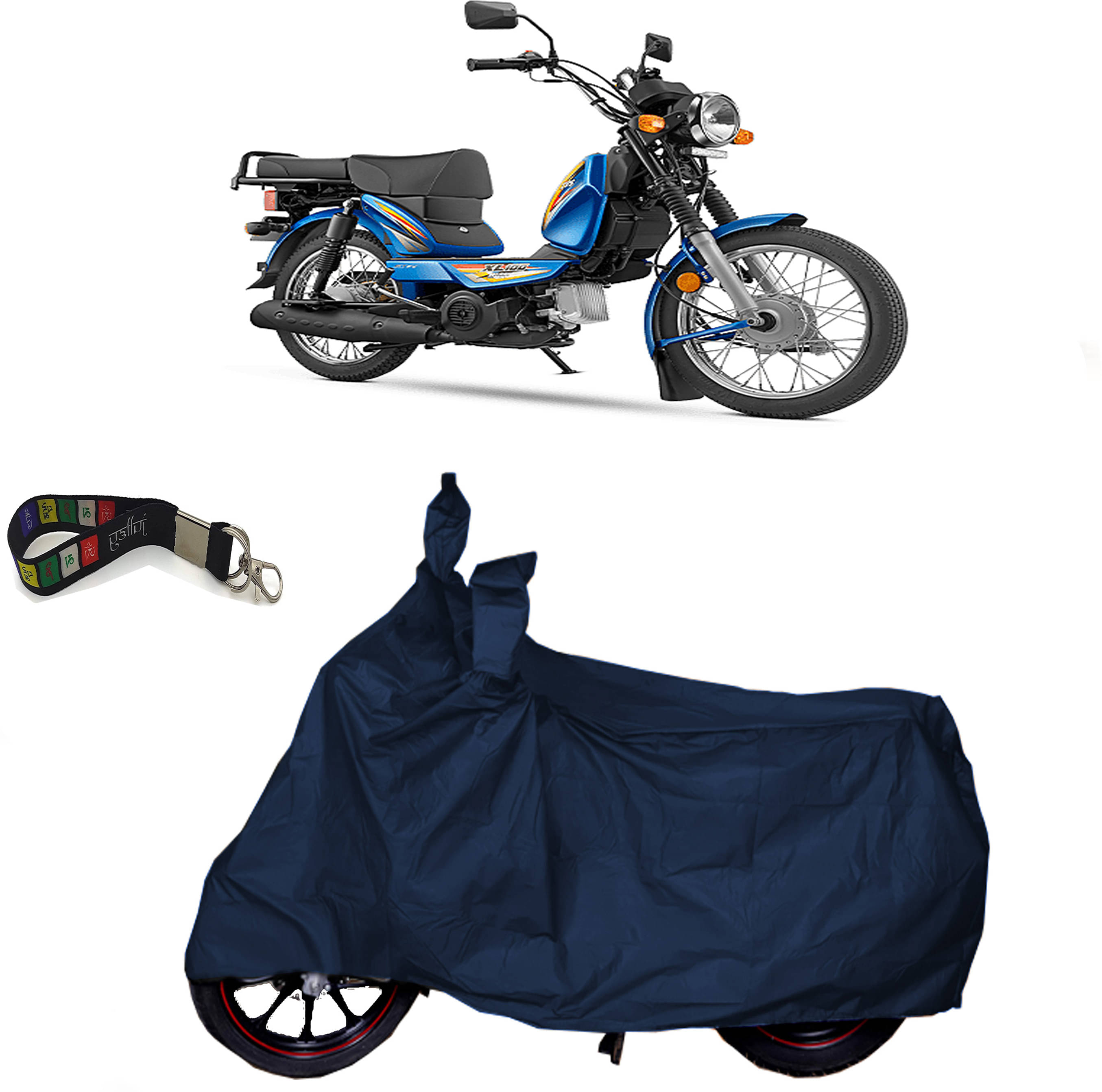 UKIGAL Bike Body Cover for TVS ( Pack of 1 ) , Blue     			UKIGAL Bike Body Cover for TVS ( Pack of 1 ) , Blue