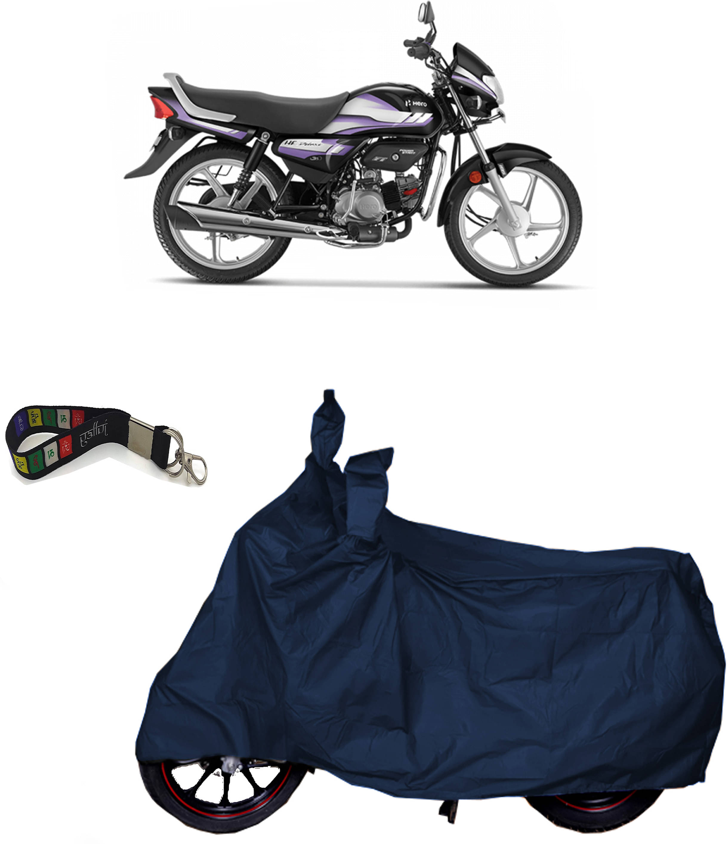 UKIGAL Bike Body Cover for Hero ( Pack of 1 ) , Blue     			UKIGAL Bike Body Cover for Hero ( Pack of 1 ) , Blue