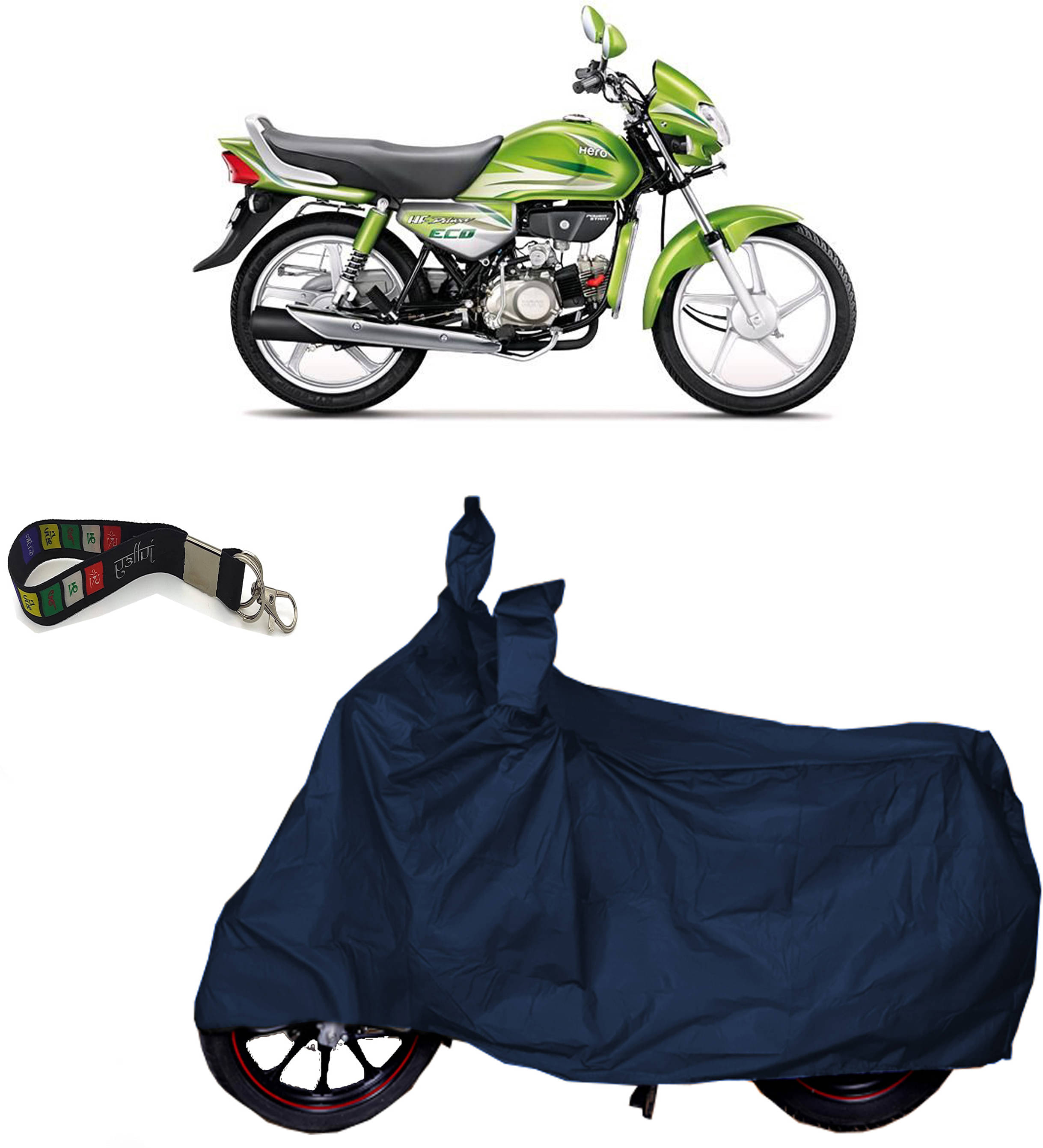 UKIGAL Bike Body Cover for Hero ( Pack of 1 ) , Blue     			UKIGAL Bike Body Cover for Hero ( Pack of 1 ) , Blue