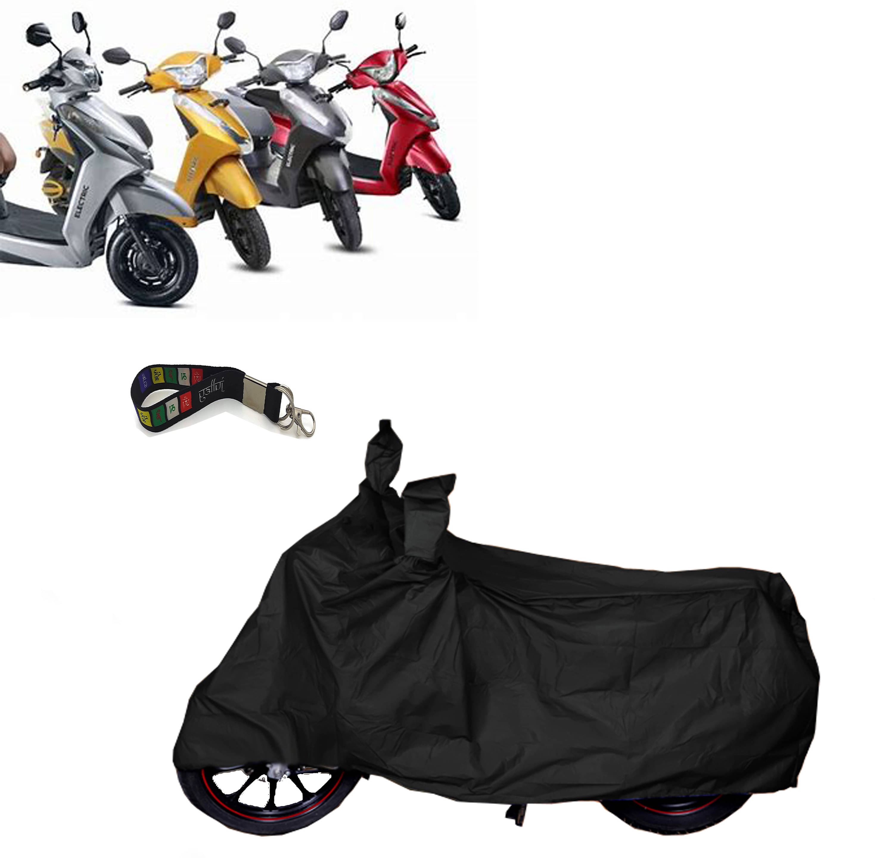 UKIGAL Bike Body Cover for Ampere ( Pack of 1 ) , Black     			UKIGAL Bike Body Cover for Ampere ( Pack of 1 ) , Black