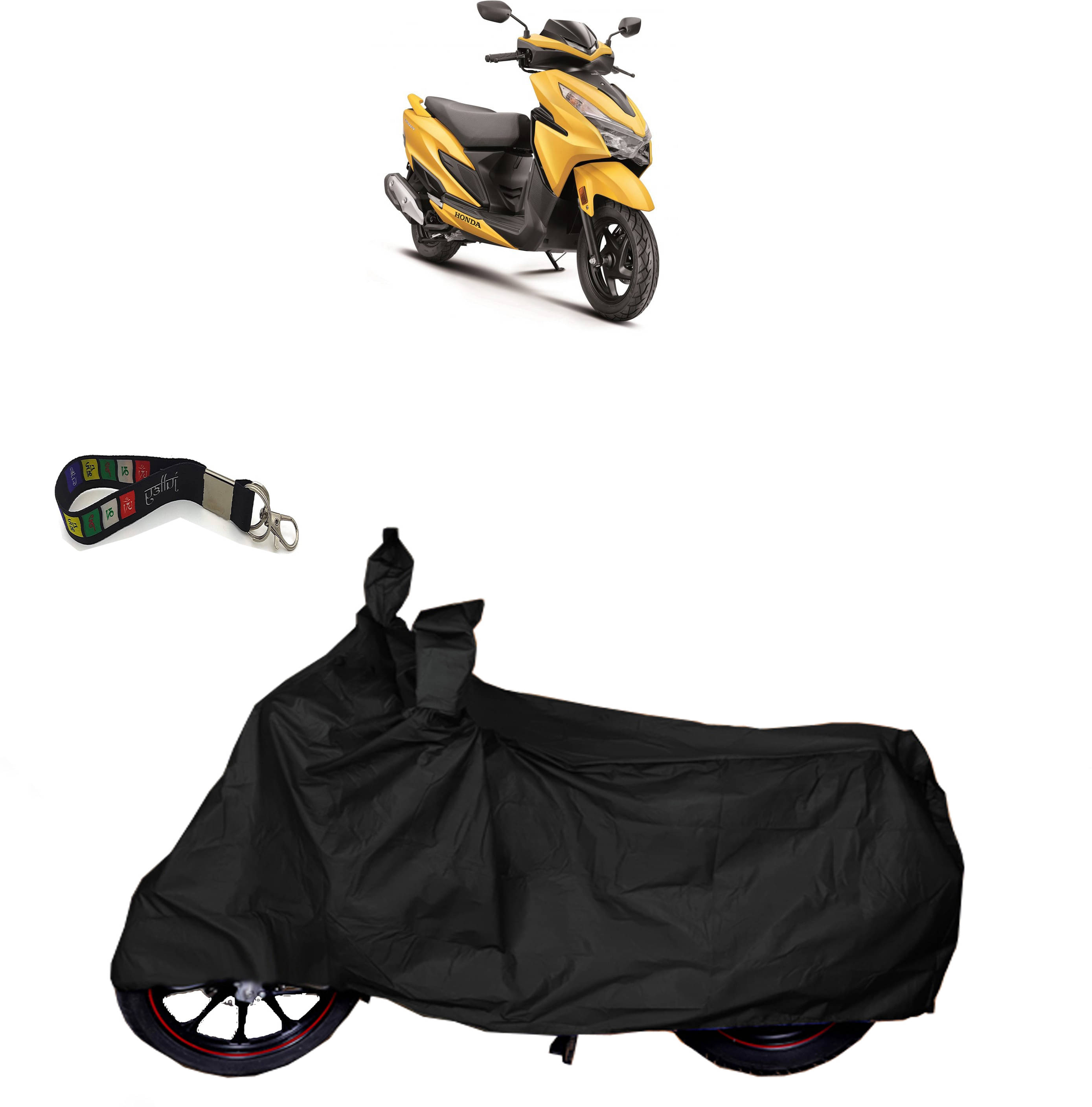     			UKIGAL Bike Body Cover for Honda ( Pack of 1 ) , Black