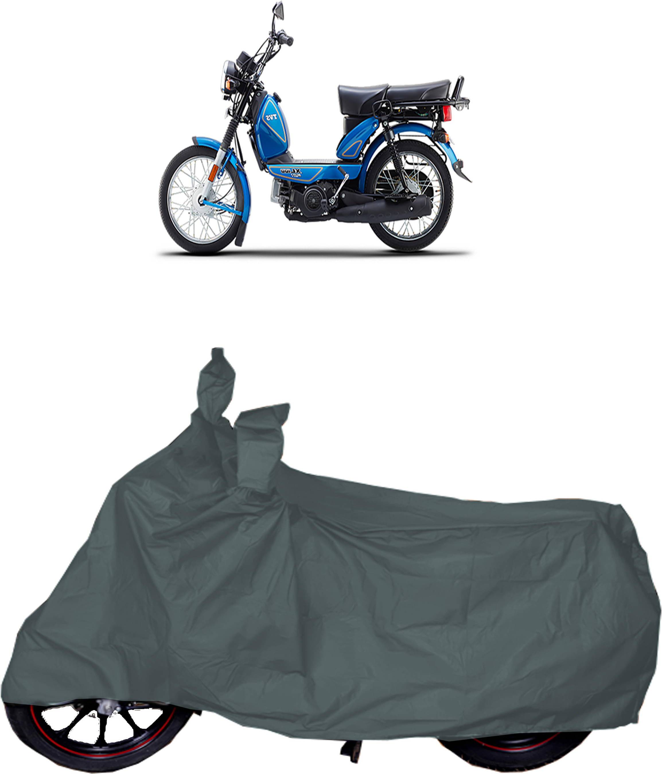 UKIGAL Bike Body Cover for TVS ( Pack of 1 ) , Grey     			UKIGAL Bike Body Cover for TVS ( Pack of 1 ) , Grey