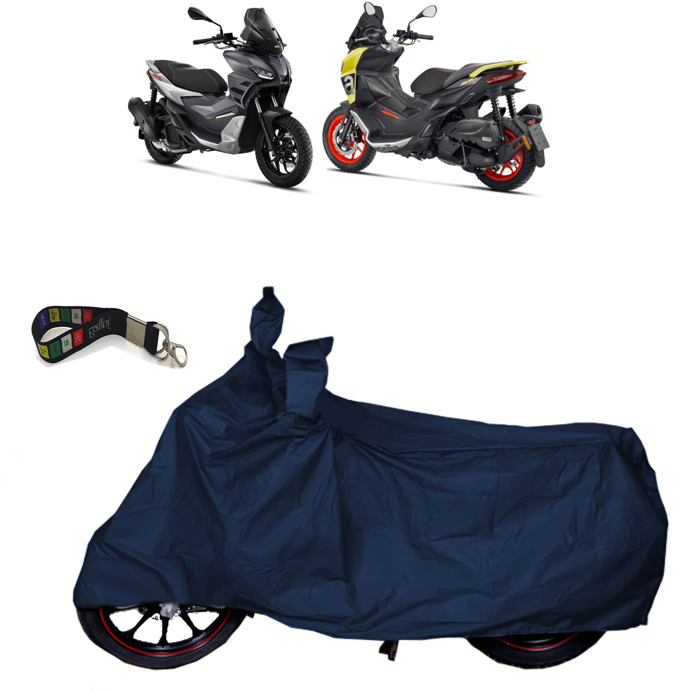 UKIGAL Bike Body Cover for Aprilia ( Pack of 1 ) , Blue UKIGAL Bike Body Cover for Aprilia ( Pack of 1 ) , Blue