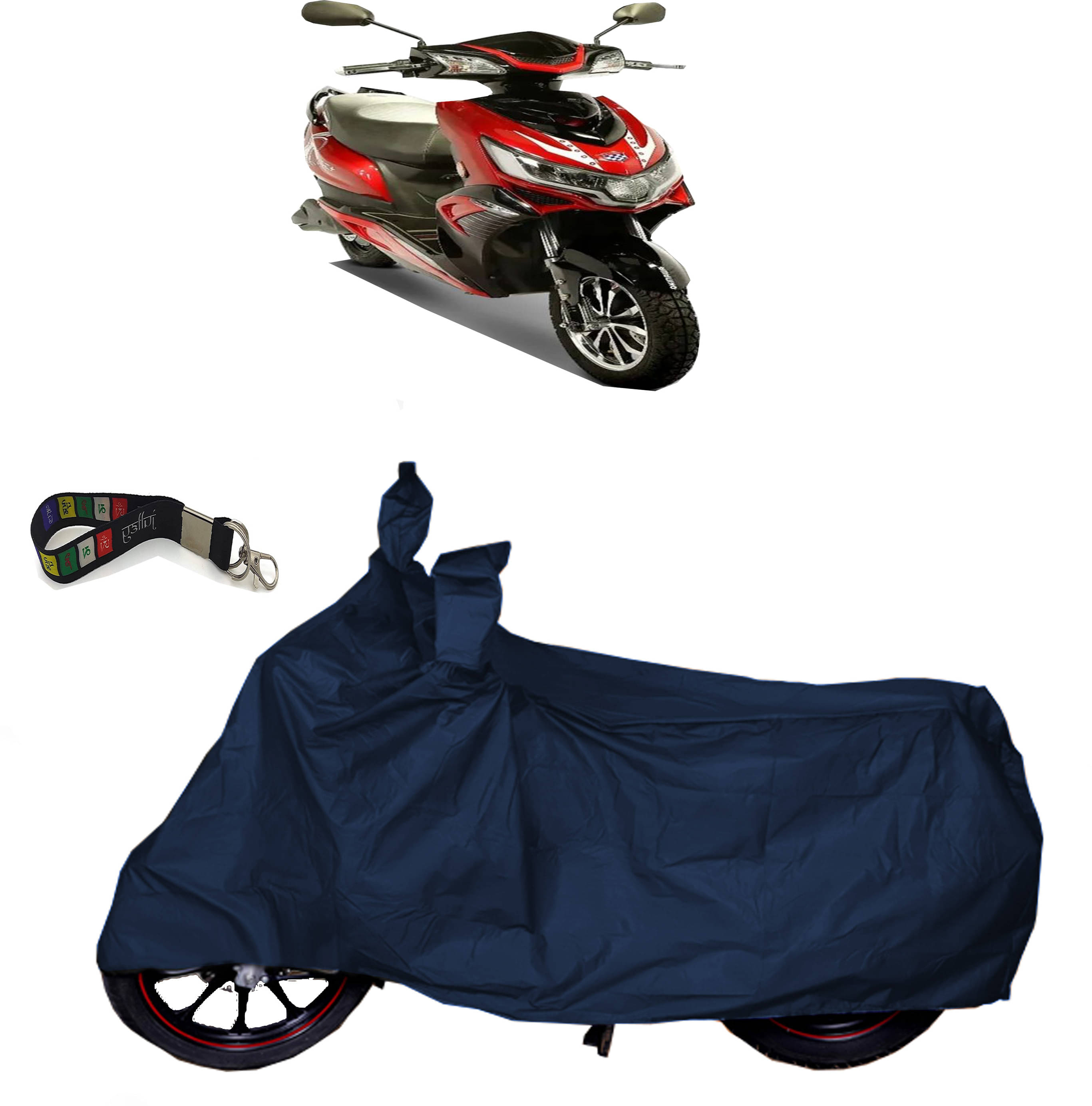     			UKIGAL Bike Body Cover for Okinawa ( Pack of 1 ) , Blue