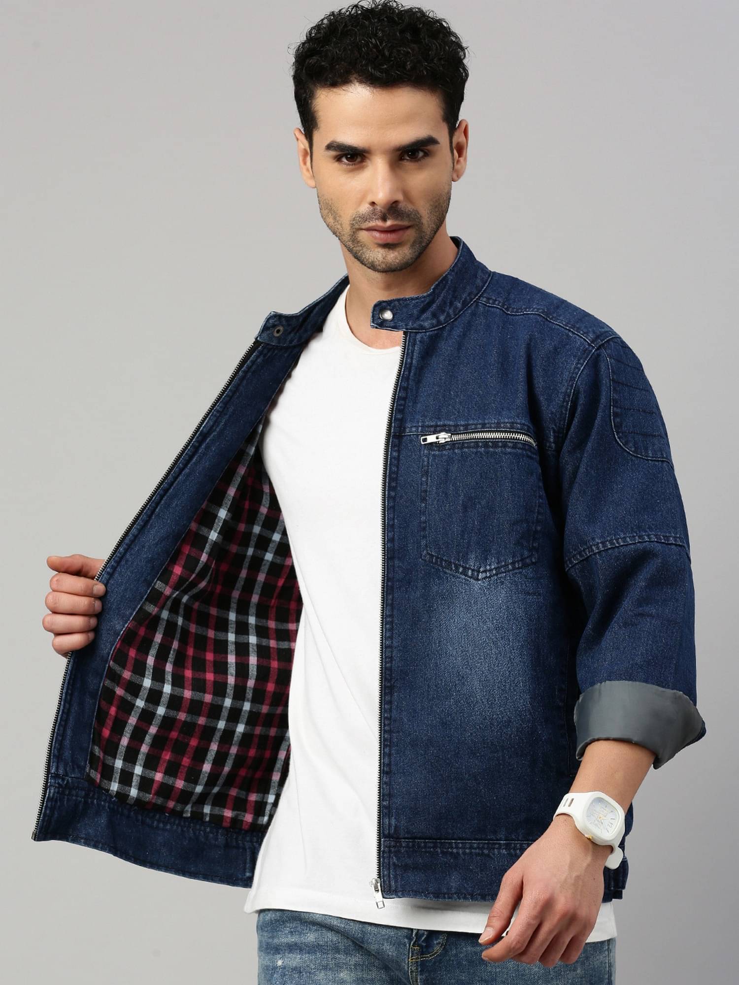 VOXATI Denim Men's Denim Jacket - Blue ( Pack of 1 ) VOXATI Denim Men's Denim Jacket - Blue ( Pack of 1 )