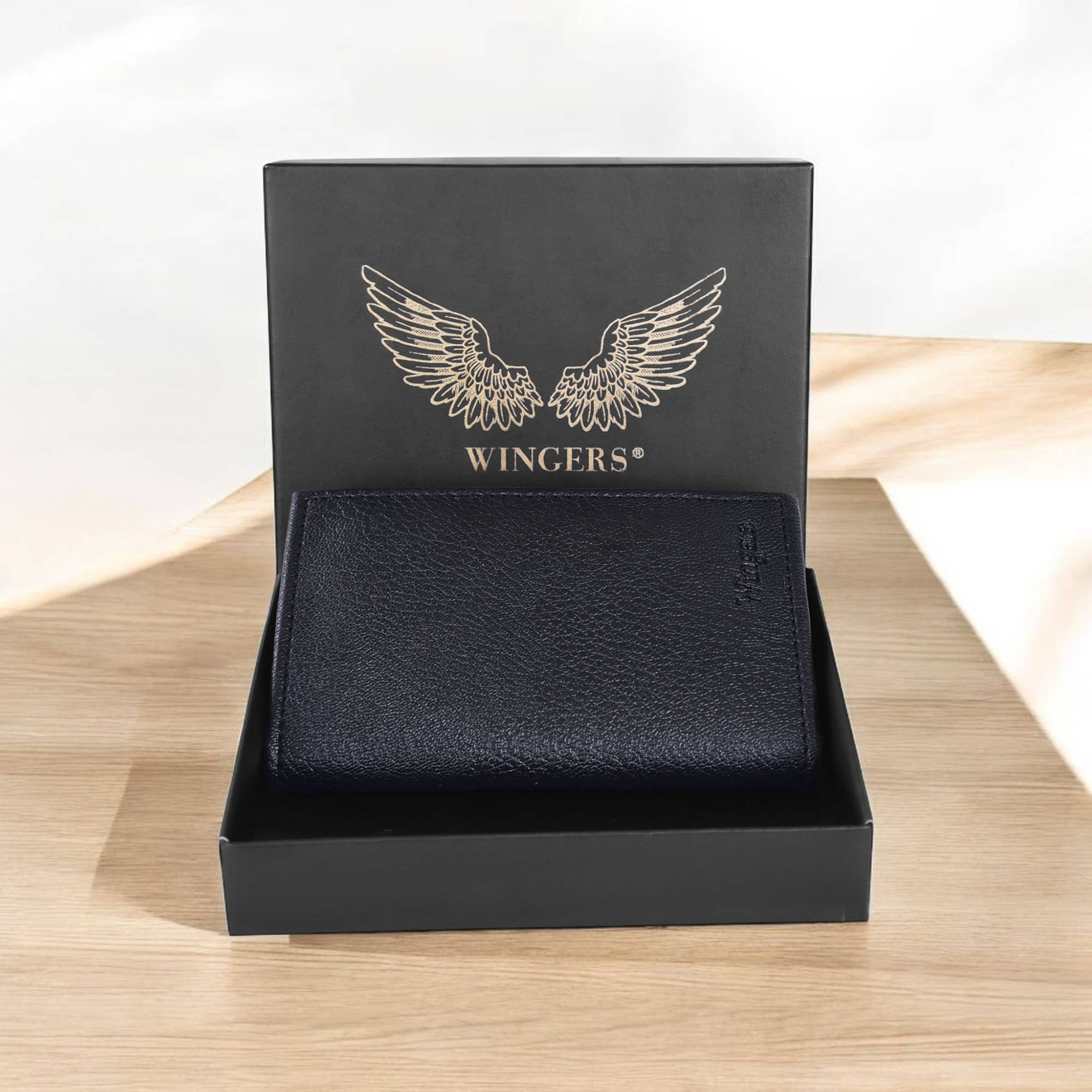     			Wingers PU Leather Unisex Card Holder ( Pack of 1 )