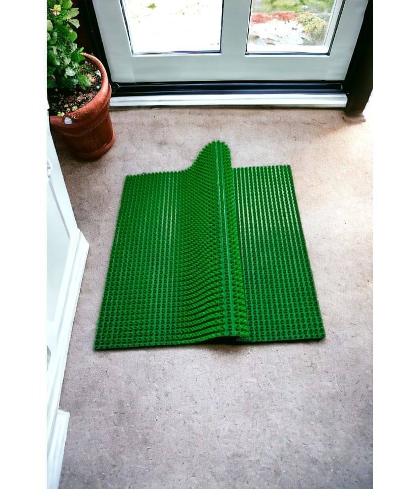     			mahek accessories Green Single Regular Outdoor Mat