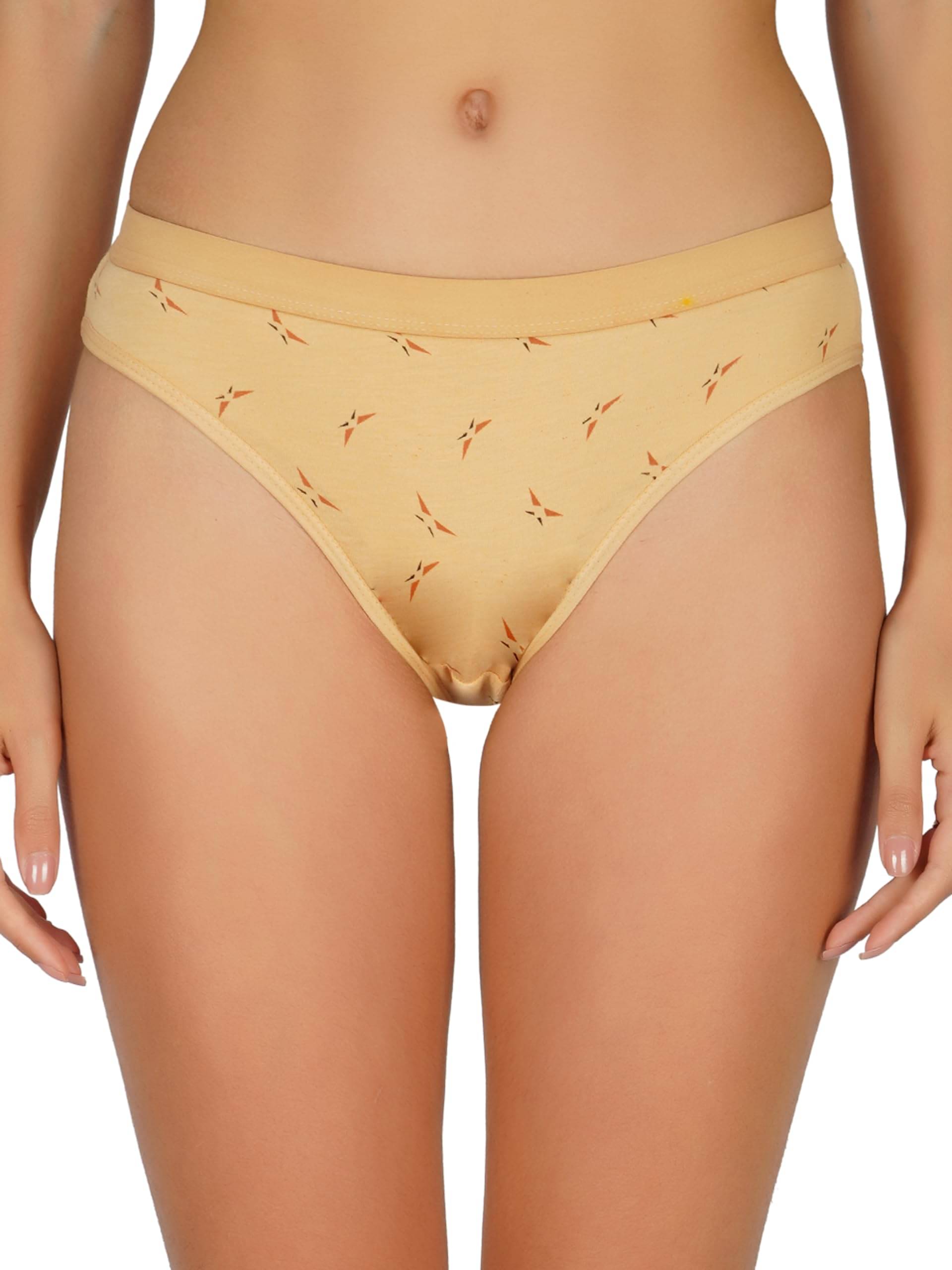 Arc de Shapes Pack of 1 Cotton Lycra Hipster For Women ( Beige ) Arc de Shapes Pack of 1 Cotton Lycra Hipster For Women ( Beige )