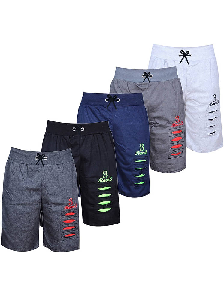 carbon basics Navy Cotton Blend Men's Joggers Pack of