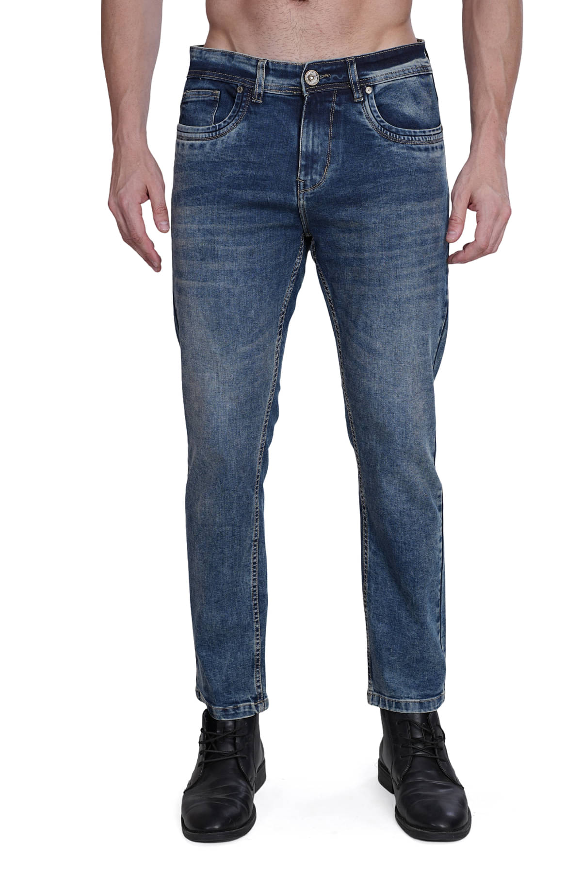     			Dezire Slim Fit Washed Men's Jeans - Blue ( Pack of 1 )