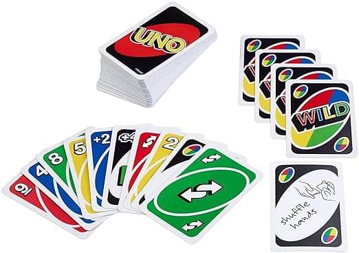 FREEDY 2-PCS Uno playing card game for kids for adult,set-112 card game indoor & (outdoor games for kids Family Card Game /Fun Card Game for All age_Multicolor) FREEDY 2-PCS Uno playing card game for kids for adult,set-112 card game indoor & (outdoor games for kids Family Card Game /Fun Card Game for All age_Multicolor)