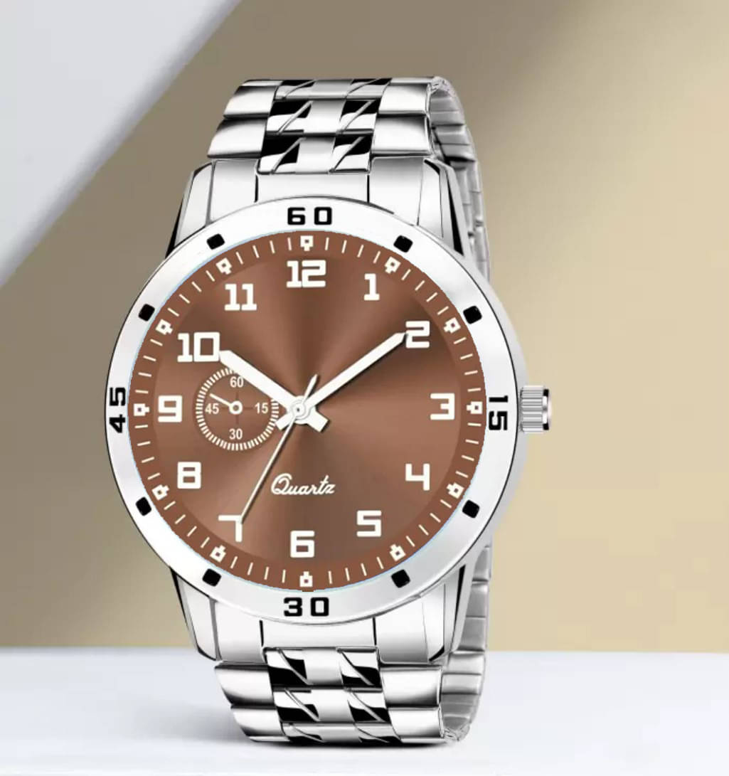     			Fadiso Fashion Silver Stainless Steel Analog Men's Watch
