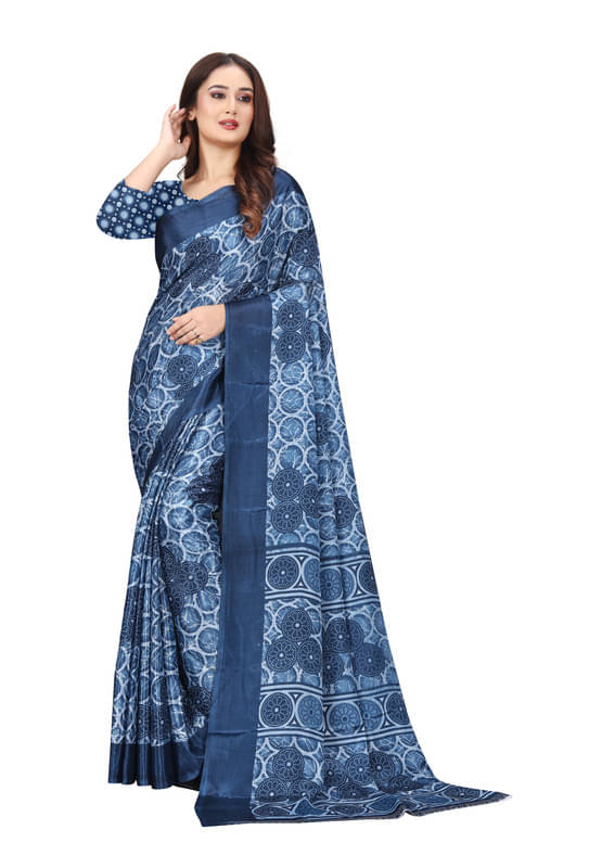 Fashion Studio Chiffon Printed Saree With Unstitched Blouse Piece ( Multicolor ) Fashion Studio Chiffon Printed Saree With Unstitched Blouse Piece ( Multicolor )