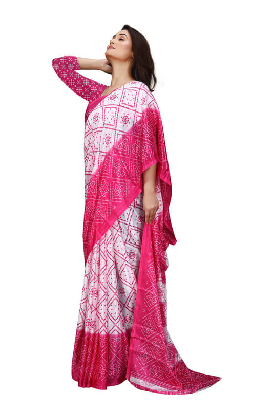 Fashion Studio Chiffon Printed Saree With Unstitched Blouse Piece ( Multicolor ) Fashion Studio Chiffon Printed Saree With Unstitched Blouse Piece ( Multicolor )