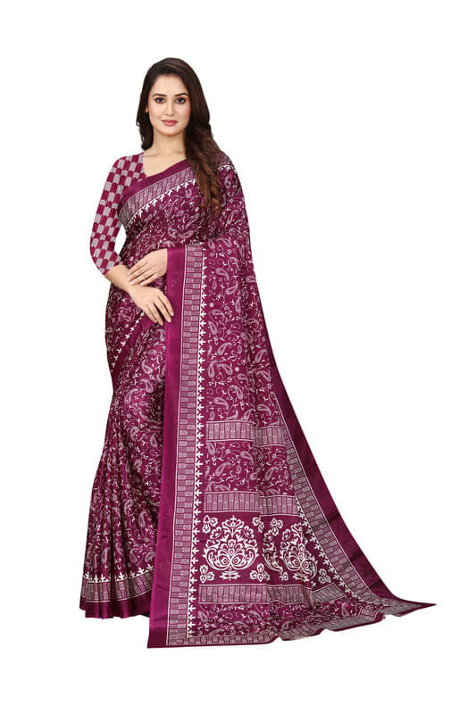 Fashion Studio Chiffon Printed Saree With Unstitched Blouse Piece ( Multicolor )     			Fashion Studio Chiffon Printed Saree With Unstitched Blouse Piece ( Multicolor )