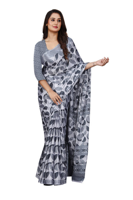 Fashion Studio Georgette Printed Saree With Unstitched Blouse Piece ( Multicolor ) Fashion Studio Georgette Printed Saree With Unstitched Blouse Piece ( Multicolor )
