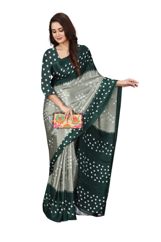 Fashion Studio Georgette Printed Saree With Unstitched Blouse Piece ( Multicolor )     			Fashion Studio Georgette Printed Saree With Unstitched Blouse Piece ( Multicolor )