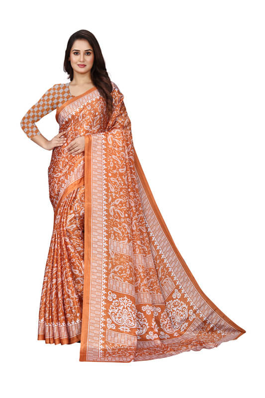 Fashion Studio Georgette Printed Saree With Unstitched Blouse Piece ( Multicolor ) Fashion Studio Georgette Printed Saree With Unstitched Blouse Piece ( Multicolor )