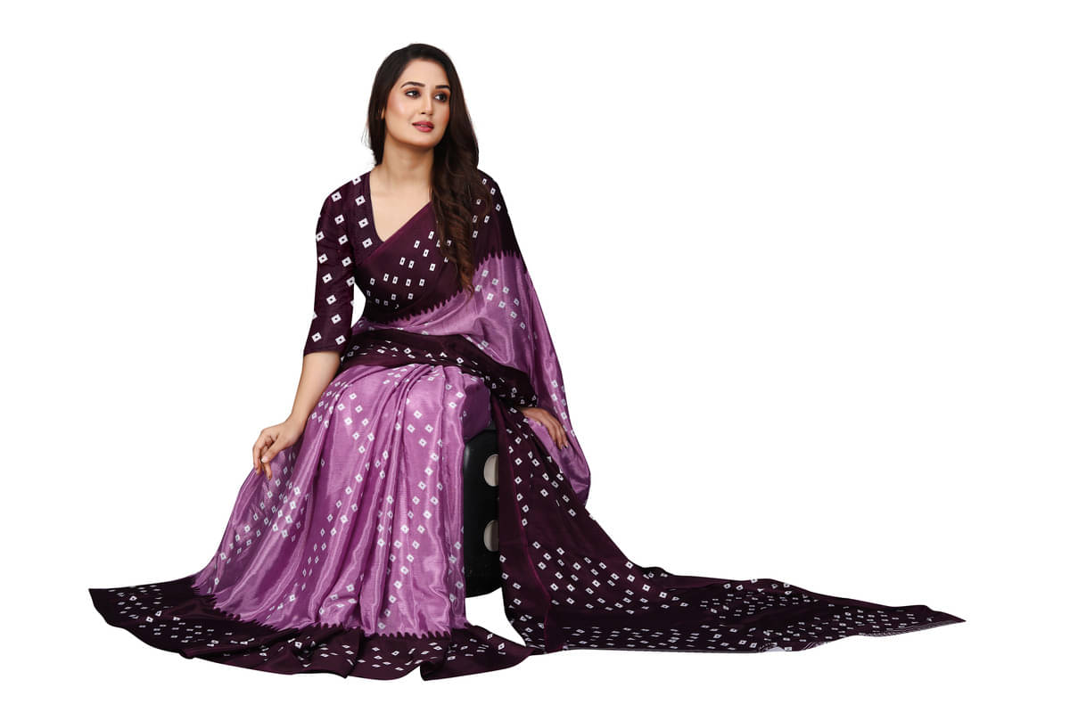     			Fashion Studio Georgette Printed Saree With Unstitched Blouse Piece ( Multicolor )