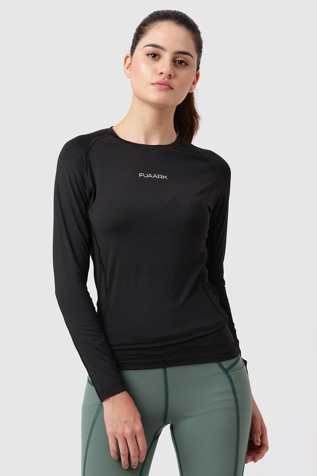     			Fuaark Black Polyester Tees - Single
