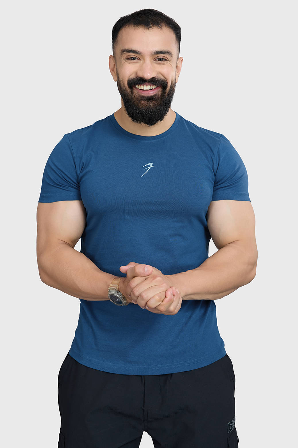 Fuaark Teal Cotton Regular Fit Men's Sports T-Shirt ( Pack of 1 ) Fuaark Teal Cotton Regular Fit Men's Sports T-Shirt ( Pack of 1 )