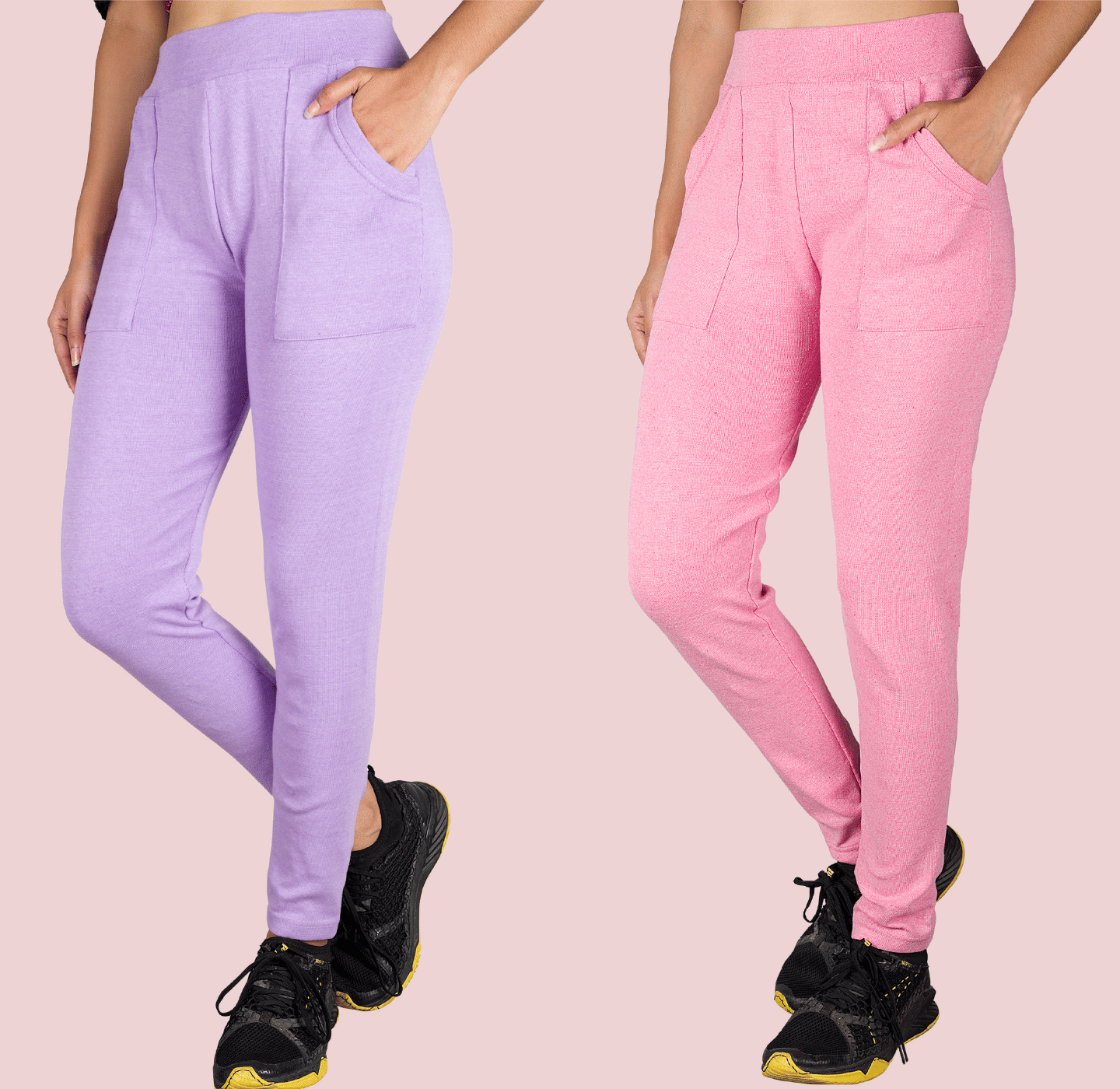     			KARARO JEGGINGS - Cotton Blend Skinny Fit Lavender Women's Jeggings ( Pack of 2 )