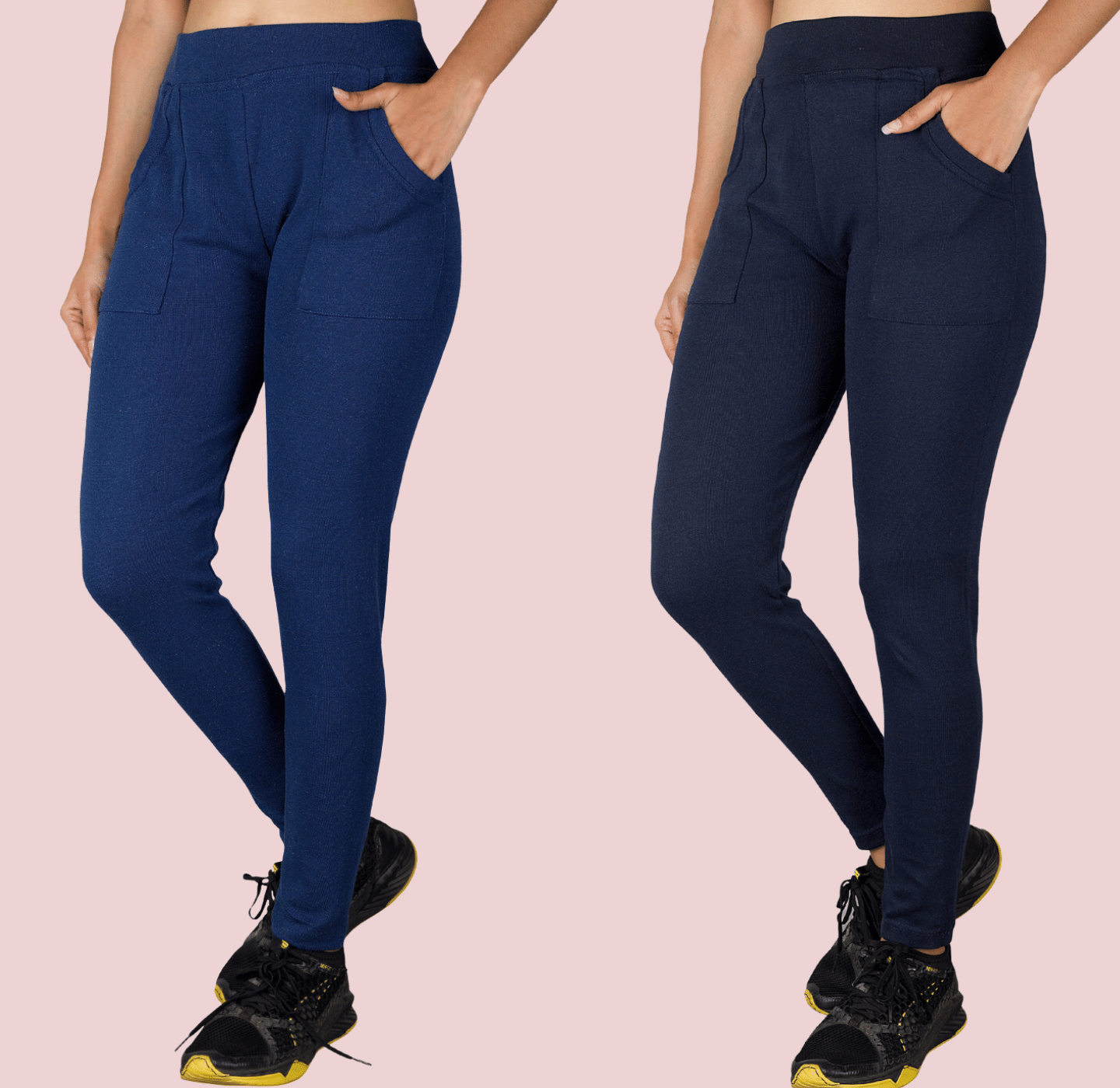     			KARARO JEGGINGS - Cotton Blend Skinny Fit InkBlue Women's Jeggings ( Pack of 2 )