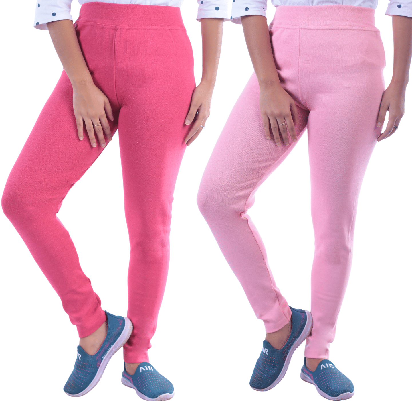 KARARO JEGGINGS - Cotton Blend Skinny Fit Rose Gold Women's Jeggings ( Pack of 2 ) KARARO JEGGINGS - Cotton Blend Skinny Fit Rose Gold Women's Jeggings ( Pack of 2 )