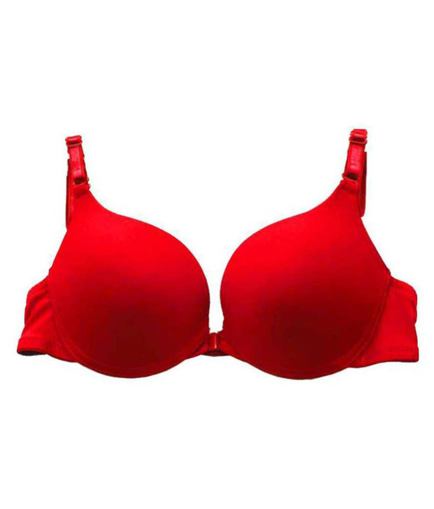     			O'Womaniyah Pack of 1 Cotton Blend Lightly Padded Push Up Bra For Women ( Red )