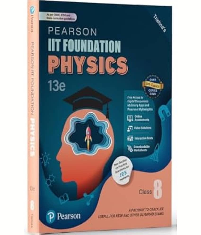 Pearson IIT Foundation' 2025-26 Physics Class 8 | For JEE, NTSE & Olympiad Exams | As per CBSE, ICSE & State Curriculums - Stationery | Buy online on ZillyBuy