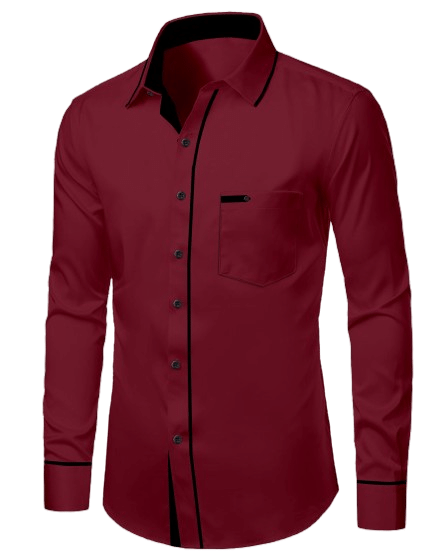     			SHREE VASTRA HOUSE Rayon Regular Fit Solids Full Sleeves Men's Casual Shirt - Maroon ( Pack of 1 )